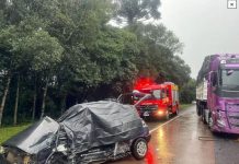 Vítimas fatais de acidente na BR-116 eram de Caçador