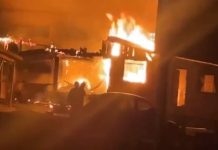 Incêndio destrói residência no centro de Caçador