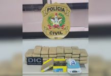 Quatro pessoas são presas em operação contra o tráfico de drogas em Videira