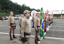 Solenidade marca aniversário do 15º Batalhão da PM em Caçador