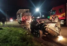 Acidente em Ibiam deixa jovem morta e rapaz ferido