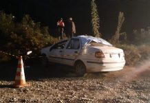 Capotamento no interior de Rio das Antas deixa mulher morta