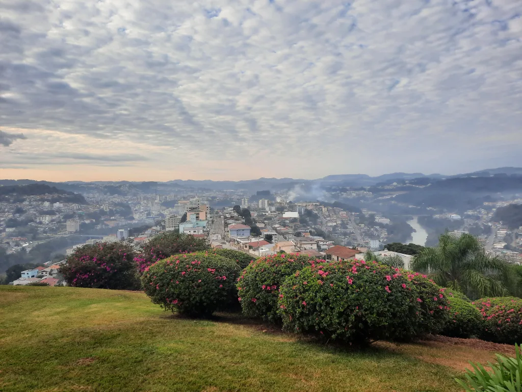 Vista de Videira no Meio-Oeste catarinense
