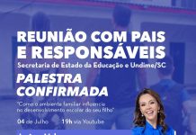 Secretaria da Educação e Undime/SC farão live e palestra com Laine Valgas
