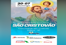 Festa de São Cristóvão acontece neste domingo (30) em Videira