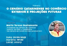 Cenário Catarinense no Comércio Exterior e Projeções Futuras será tema de palestra