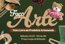 Feira de produtos artesanais “Faço Arte” acontece no próximo sábado (02)