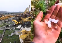 Granizo atinge municípios do Meio Oeste