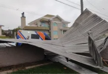 Grande Oeste registrou ventos de mais de 100km/h