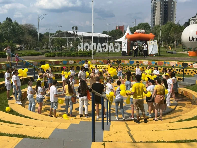 Setembro Amarelo é destacado em caminhada no Parque Central