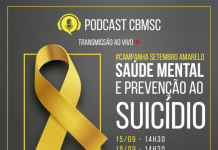 Setembro Amarelo: CBMSC e PMSC realizam palestras on-line sobre o movimento