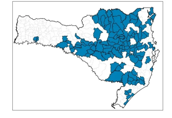 SC tem 112 municípios em estado de emergência