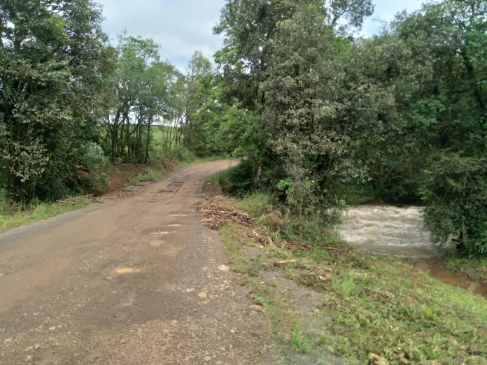 Chuvas em Videira causam danos em comunidades do interior