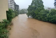 Rio do Peixe sobe mas ainda não causa alagamentos