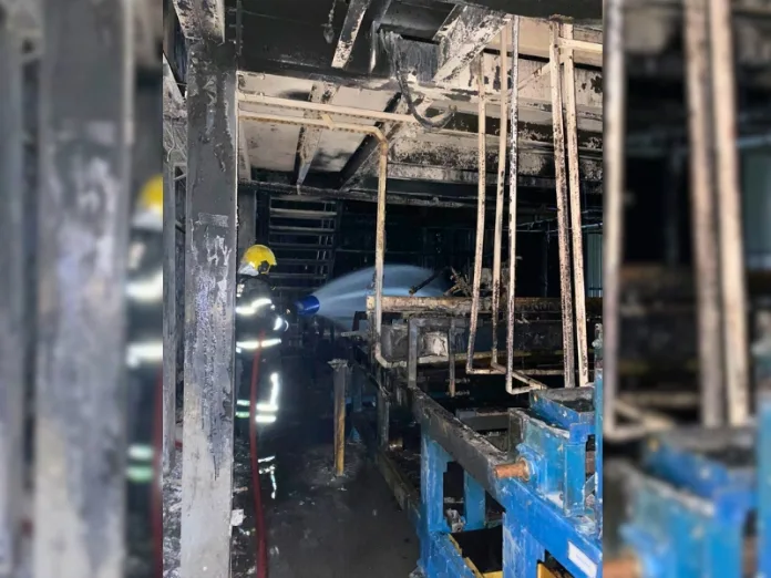 Fábrica no Meio-Oeste catarinense é atingida por incêndio