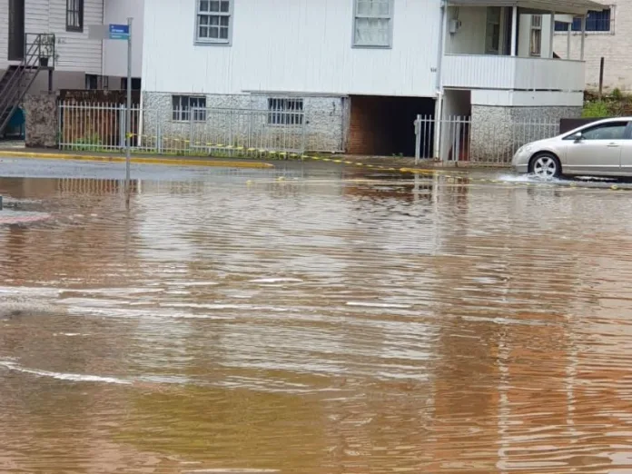 alagamento em Videira