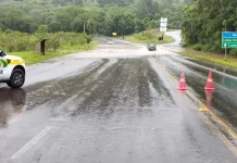 Trecho da SC-453 em Ibicaré é novamente interditado