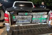 Homem tenta fugir e joga carro carregado com maconha no rio Uruguai