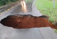 Rodovias da região têm diversos pontos de interdição devido às chuvas