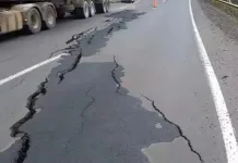 BR 153 é interditada após rachaduras no asfalto