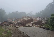 Prédio desaba em Gramado após cidade apresentar rachaduras no solo