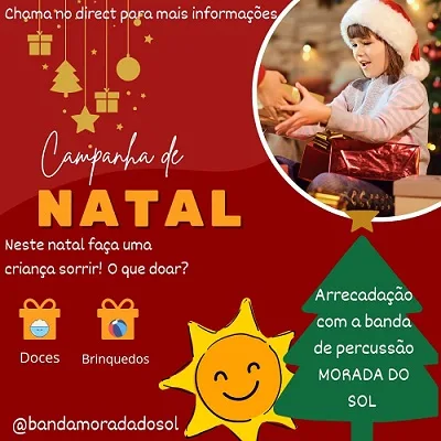 Banda Morada do Sol busca doações para o Natal Solidário
