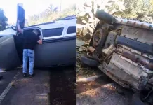 Mais um acidente na SC-135 é registrado no trecho que passou por obras