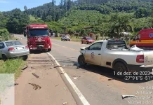 Acidente deixa três pessoas feridas em Ibiam