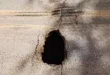 Buraco em ponte na SC-355 põe em risco usuários da rodovia