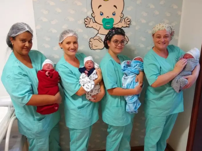 Quatro bebês nascem no primeiro dia de 2024 em Videira