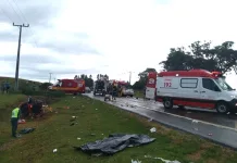 Acidente deixa quatro mortos em Canoinhas