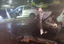 Grave acidente no trevo da Expocentro em Curitibanos