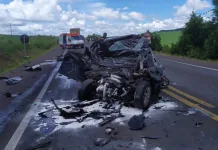 Duas pessoas morrem em acidente na BR-282 em Ponte Serrada