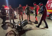 Três acidentes movimentam os Bombeiros Voluntários e PM de Caçador