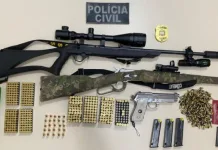 Polícia Civil apreende armas de fogo e munições no Meio-Oeste de SC