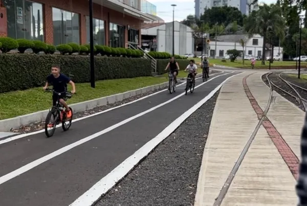 Prefeitura de Caçador entrega trechos 2 e 3 do Parque Linear