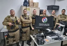 Ladrões arrombam loja em Joaçaba