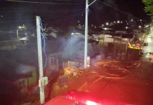Incêndio atinge quatro residências em Curitibanos