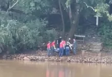 Corpo da mulher que se jogou da ponte é localizado