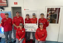 Bombeiros Voluntários de Caçador doam sangue no Hemosc