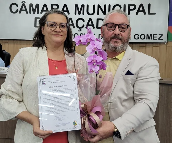 Professora Fátima Hammes é homenageada pelo Legislativo