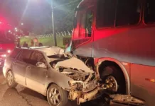 Motorista morre em colisão entre carro e ônibus em Capinzal