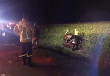 Acidente na BR-470 causa a morte de duas pessoas