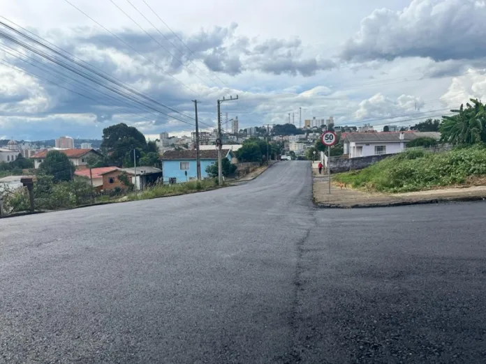 Prefeitura de Caçador reperfila mais ruas no bairro Berger
