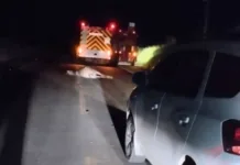 Colisão entre veículo da Secretaria de Saúde e cavalo