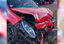 Colisão frontal ocorre na Rodovia Contorno Sul em Videira