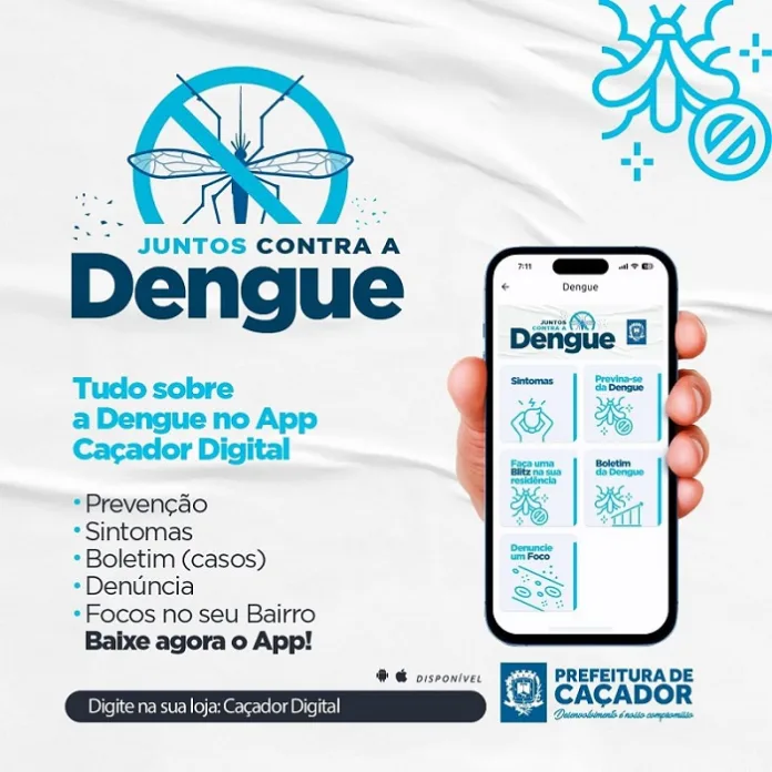 Aplicativo apresenta a situação da dengue em Caçador