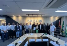 Henrique Basso participa de reunião com o secretário da Infraestrutura na Facisc