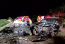 Grave acidente mata dois idosos na BR-282