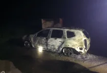 Incêndio em veículo na SC-390 é controlado pelos bombeiros